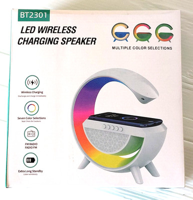 BT 2301 LED Wireless Speaker & Bluetooth Charging Station