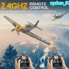 VOLANTEX P51D Mustang RC Airplane 2.4G 4CH Stunt Brushless Motor 500mm RTF Toy