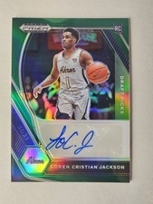 2021 Prizm Draft Picks Loren Cristian Jackson Green Prizm  Auto RC Akron