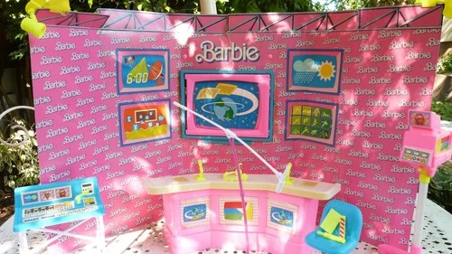 Vintage 1986 Mattel Barbie TV Studio