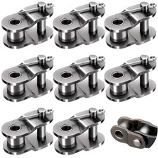 40 8 PCS Roller Chain Offset Half Link, Carbon Steel Half Link Crank Link for 0