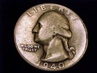 New Listing1940-D  Washington Quarter, Good to nearly Very Good Grade.