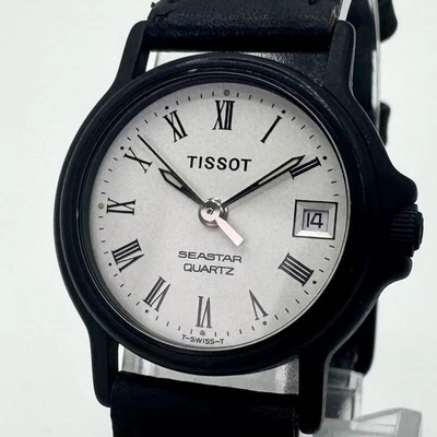 Tissot Seastar Quarzuhr römisches Zifferblatt Datum funktioniert aus Japan - Bild 1 von 4
