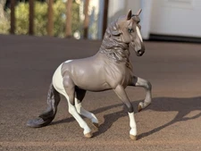 Breyer Model Horse Custom Grey Alborozo Stablemate With Blue Eyes