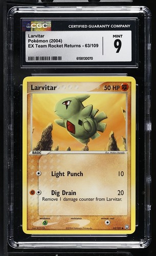 Larvitar graded CGC 9 for sale on eBay