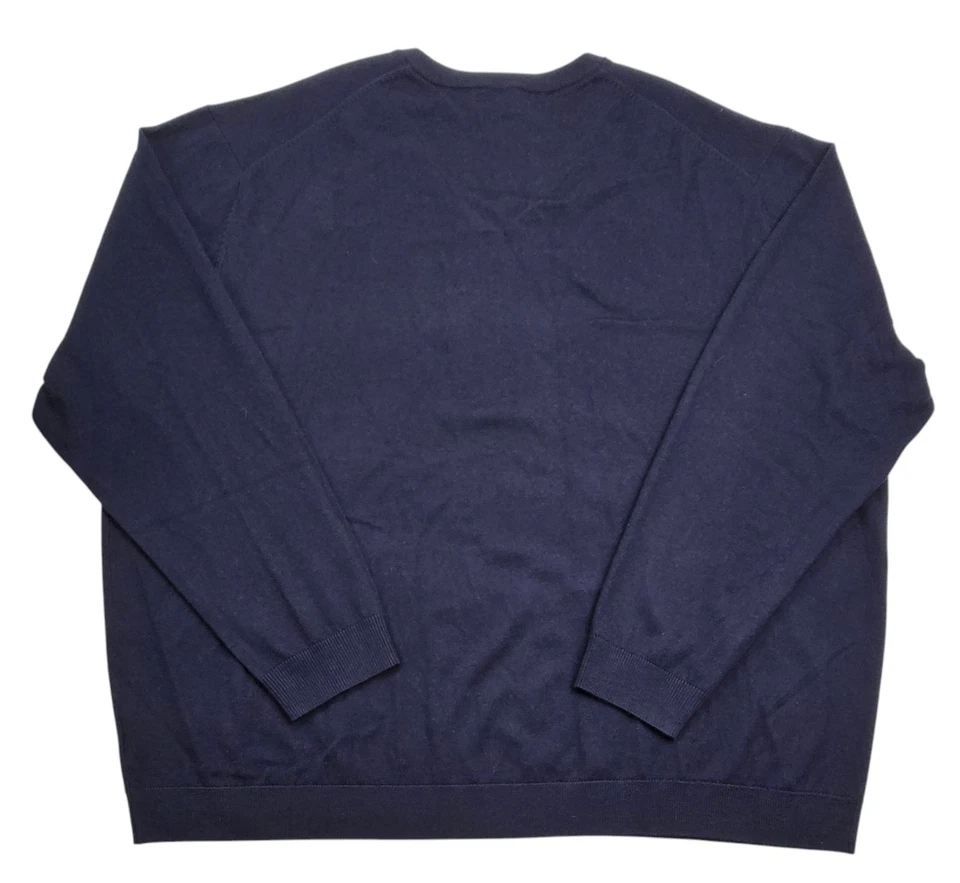 Suéter HART SCHAFFNER MARX Hombres Lana Merino Extra Fina Azul Bebé 4XB NUEVO CON ETIQUETAS $99 Foto 3 de 4