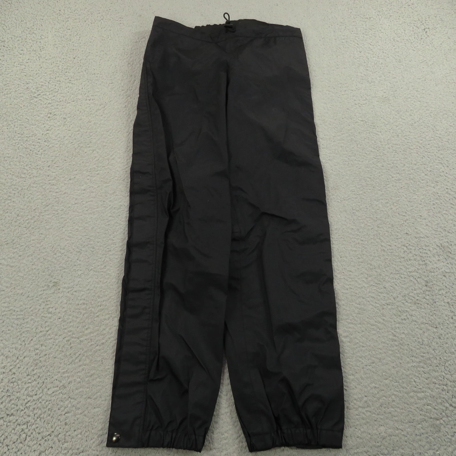 Patagonia Pants Mens Small Black Nylon Full Side Zip On Off Rain H2NO 90s 30x30