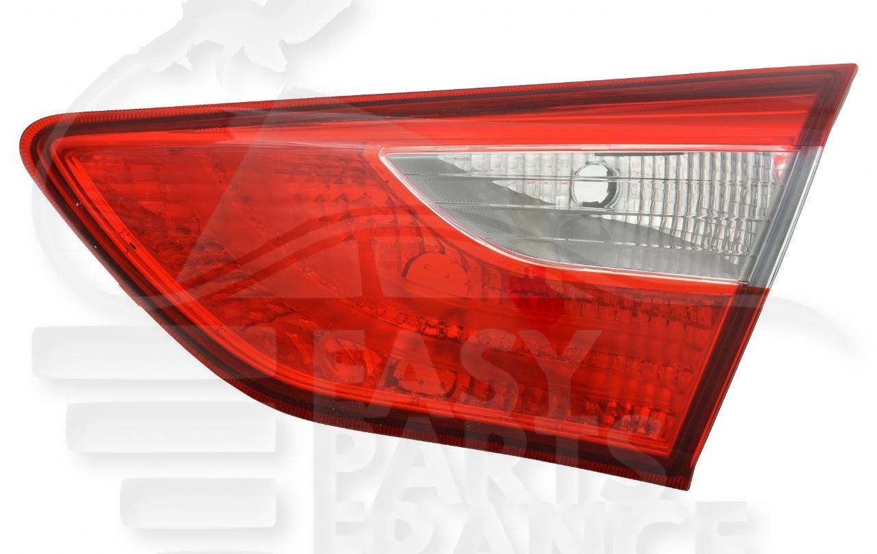 Feu arrière-droit intérieur pour Hyundai i30 finition premium plastique rouge d'origine 5 ptes