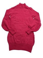 FFRJJ Turtleneck Sweater Dress in Pink