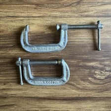 LOT OF 2 Vintage Brink & Cotton C Clamps 142-2 INCH USA MADE