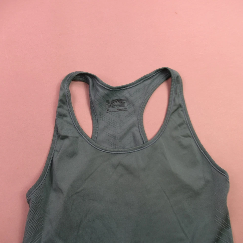 Top Patagonia para mujer mediano sin mangas ligero elástico informal entrenamiento verde Foto 2 de 4