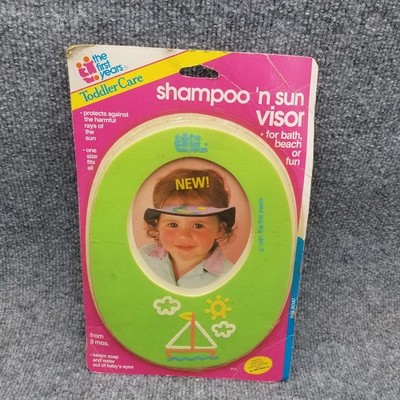 Vintage The First Years Shampoo N Sun Visor Sailboat Toddler Care 1991 90s