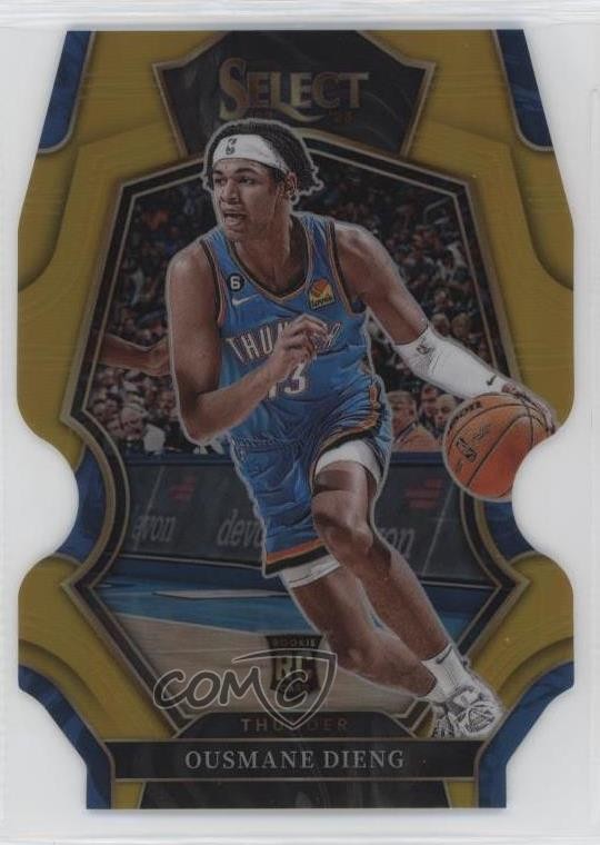 2022 Select Premier Level Gold Prizm Die-Cut 8/10 Ousmane Dieng Rookie RC 0y42