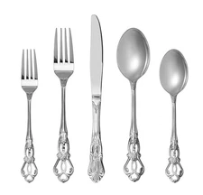 Gorgeous Royal Stainless Steel 20 Pieces Flatware Set, Silverware Set, Anti-r...