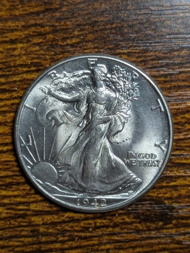 1942 Walking Liberty Half MS+ High Grade