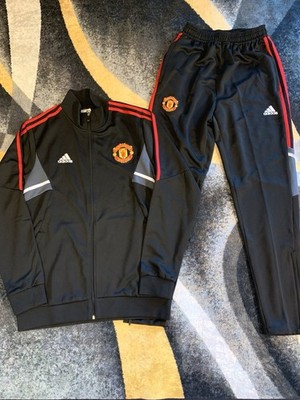  Manchester United Tracksuit 上L下XL Adidas Manchester United Tracksuit | eBay