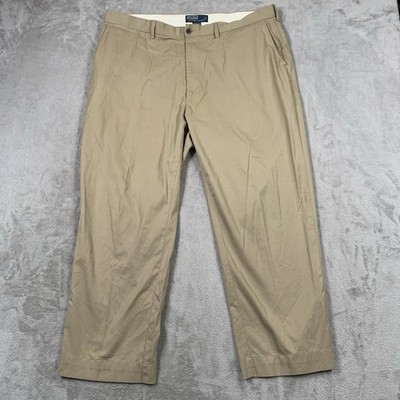 Polo Ralph Lauren Chino Trousers Mens W 40 L 28 Brown Prospect Pants Tan Twill