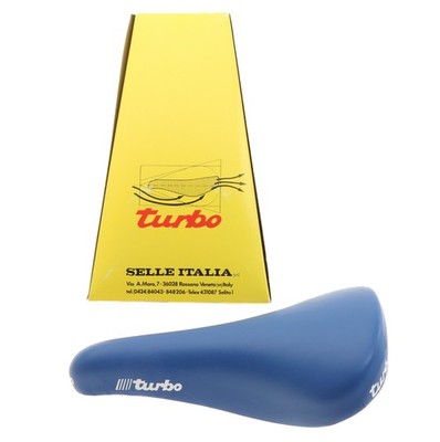 【希少!!】 Sella Italia turbo サドル 青 1990年製 Selle Italia Turbo Leather Saddle Blue 90s Steel Rails RARE NEW in