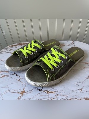 CONVERSE ALL-STAR CUTAWAY EVO SLIDE SANDALS | GREY/GREEN | SIZE: 7 | GUC | RARE