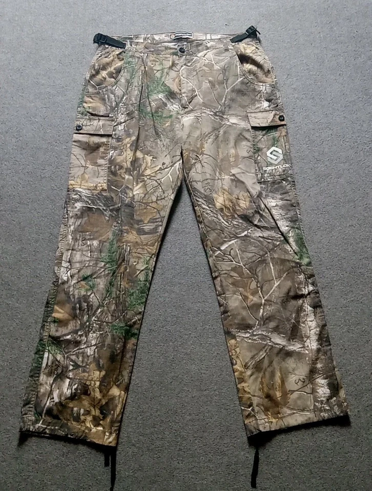 ScentLok Hunting Cargo Pants Men’s XL Realtree Camo Fatigues 36x31 High Rise EUC - Image 3 of 4