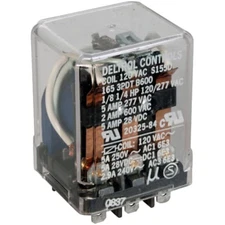 1PC DELTROL CONTROLS 20552-82 Relay, General Purpose, 166F, DPDT, 13A, 24VDC, .