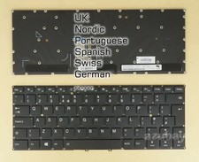 UK NE PO SP SW GR Keyboard For Lenovo Yoga 5 Pro, Yoga 910-13Ikb / Gloss Backlit