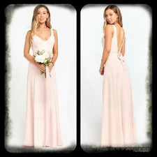 SHOW ME YOUR MUMU PINK BRIDESMAID TIE BACK DRESS
