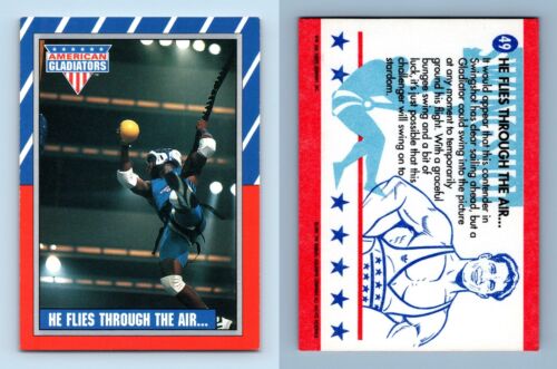 He Flies Through The Air #49 American Gladiators 1991 Topps Trading Card - Picture 1 of 1