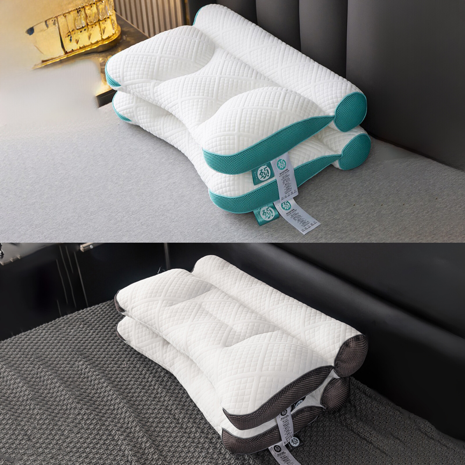 Cervical Support Comfortable Goose Down Pillow eBay