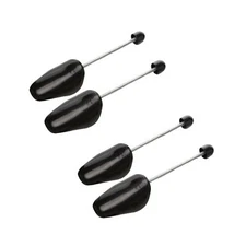 Plastic Shoe Tree Stretcher 2 Pairs Men's 6-11 Black 13''L Sturdy Boot Shaper