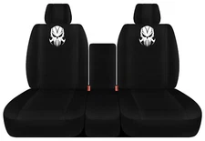 Designcovers 40-20-40 Fronts Fits 14-19 Tundra / Solid Black w CHASER SKULL