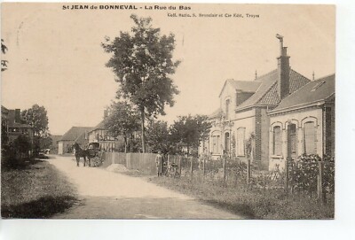 SAINT JEAN DE BONNEVAL - Aube - postcard 10 - a coupling rue du Bas