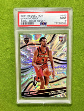 Evan Mobley SILVER PRIZM ASIA HOLO #/99 SP PSA 9 ROOKIE CARD 2021 EVAN MOBLEY RC