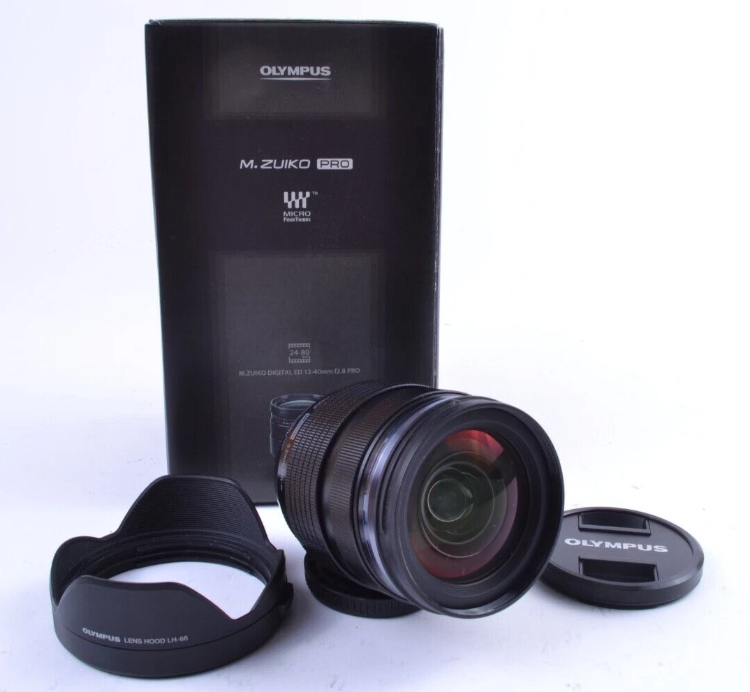 Olympus M. Zuiko Micro 4/3 12-40mm f2/8 PRO Lens w/ Hood #PS53282