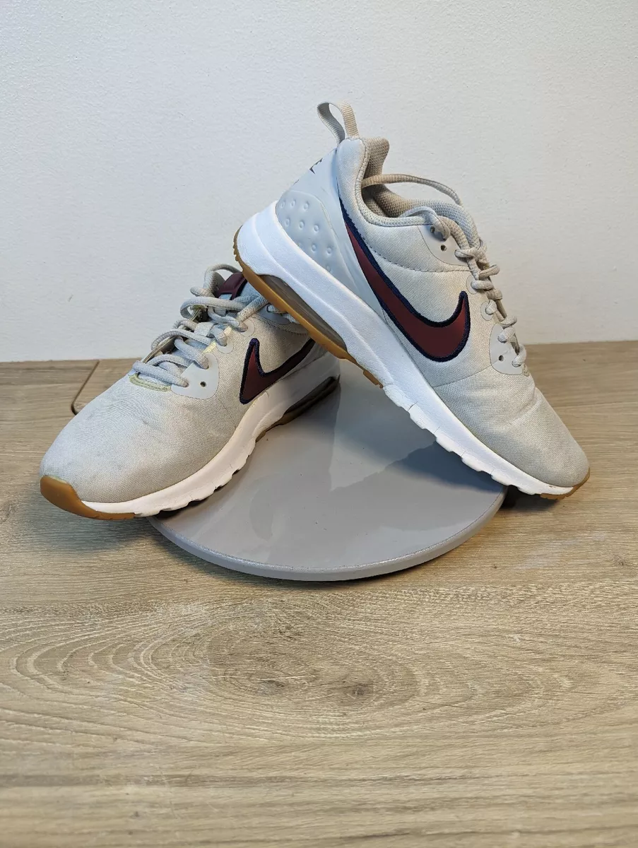 Nike Air Max Motion Womens Gray Red Running Exercise Shoes Size 8.5 844895 009
