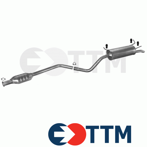 RENAULT MEGANE I SCENIC 1.4 95cV 1999-2002 Ligne D'échappement Silencieux - Imagen 1 de 1