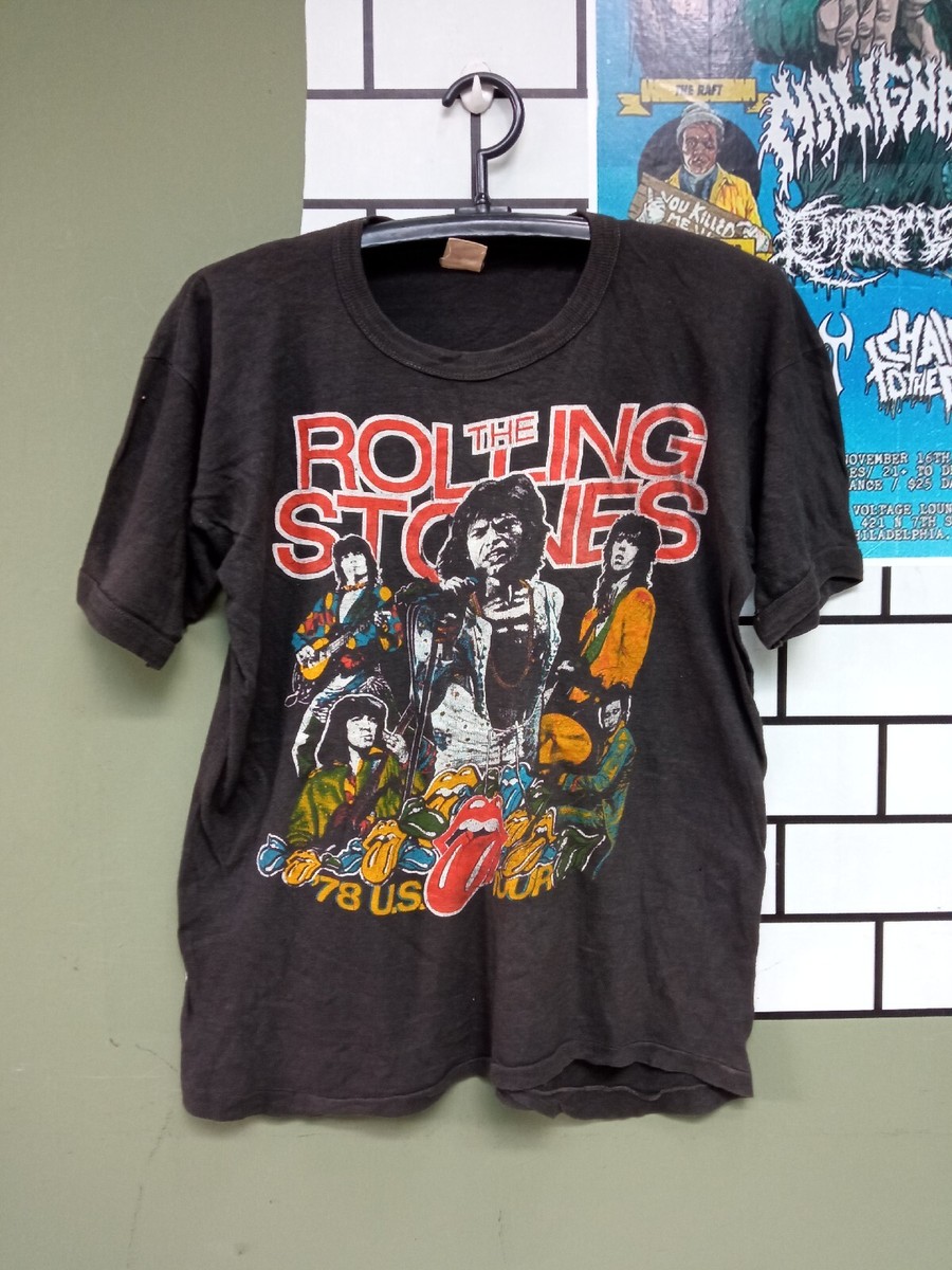The Rolling Stones 70s vintage t shirt Us Tour 1978 Rock