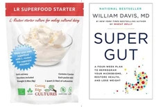Combo Pack: LR SuperFood, Prebio Plus, & the book Super Gut by Dr. William Davis