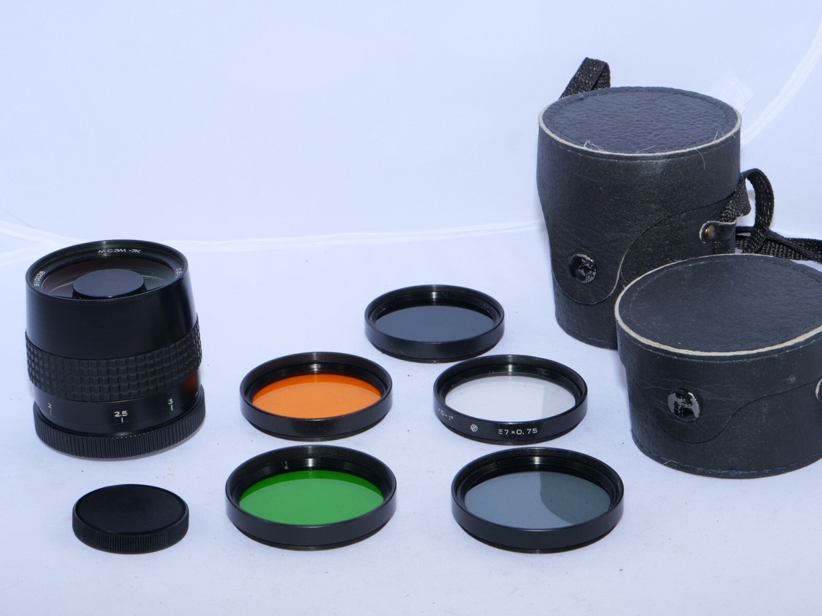 Russian M42 MC3M-7K 300mm f5.6 Compact Mirror Lens. M-42 Screw Mt