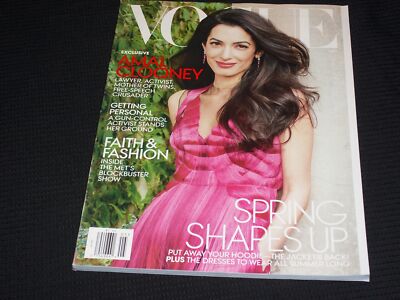 2018 MAY VOGUE MAGAZINE - AMAL CLOONEY COVER - L 13159