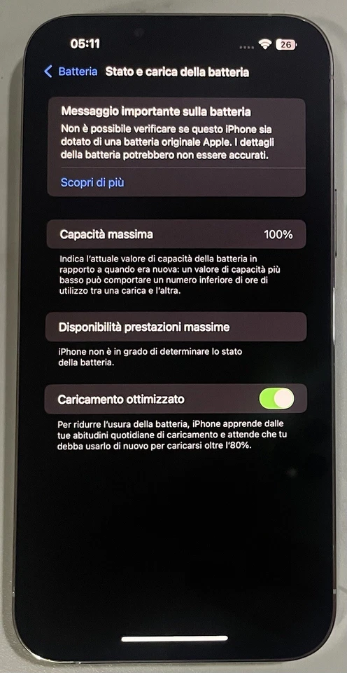 Apple iPhone 13 Pro Max - 128GB - Argento - iOS 18.4.1 - Immagine 3 di 4