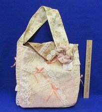 Hand Crafted Purse Tote Bag Mennonite Crafts USA Made NEW Pink Paisley Floral