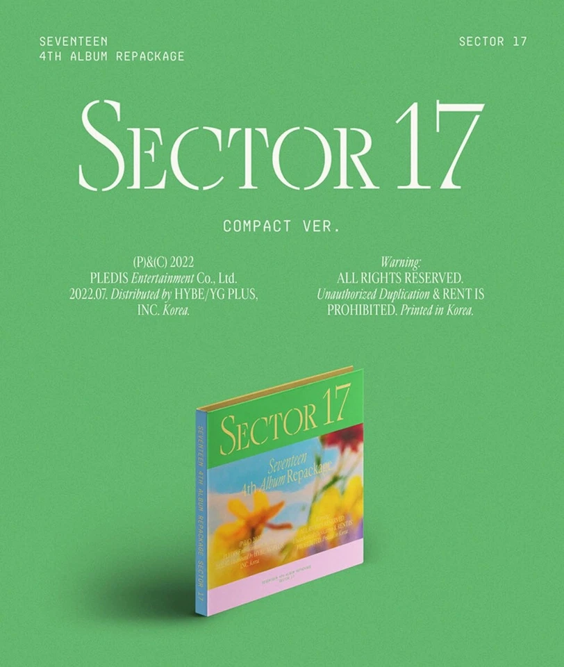SEVENTEEN 4th Repackage Album SECTOR 17 COMPACT Random Ver. CD+Book+3p Card+Gift Foto 2 de 4