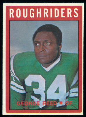 1972 OPC CFL FOOTBALL #80 GEORGE REED EX+ SASKATCHEWAN ROUGHRIDERS ...