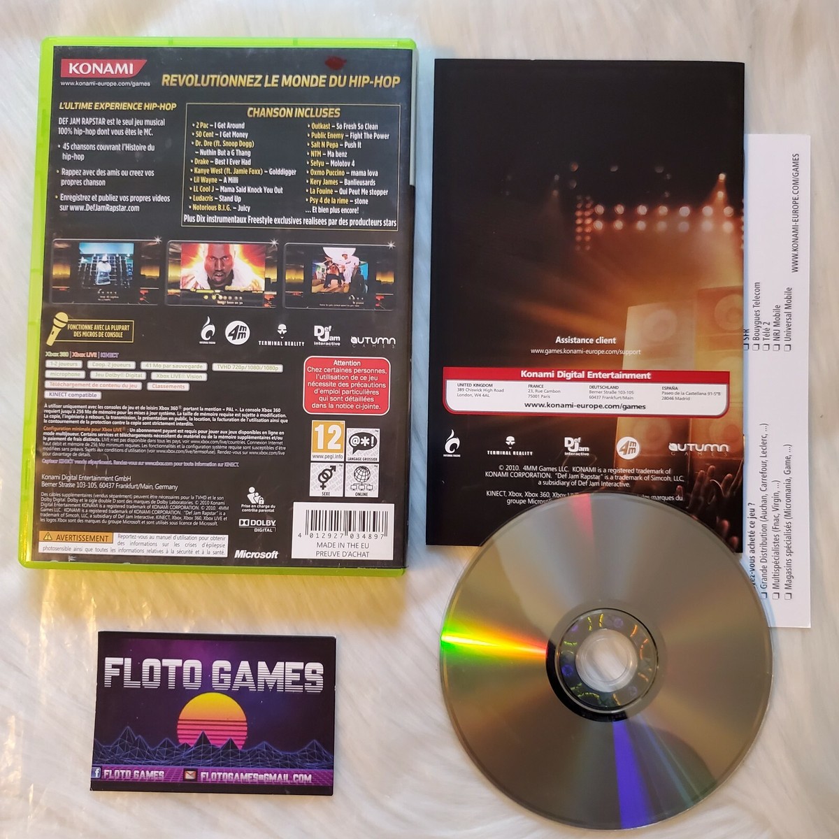 Jeu Def Jam Rapstar Pour Xbox 360 - Très Bon état - Boîte Et Instructions Incluses