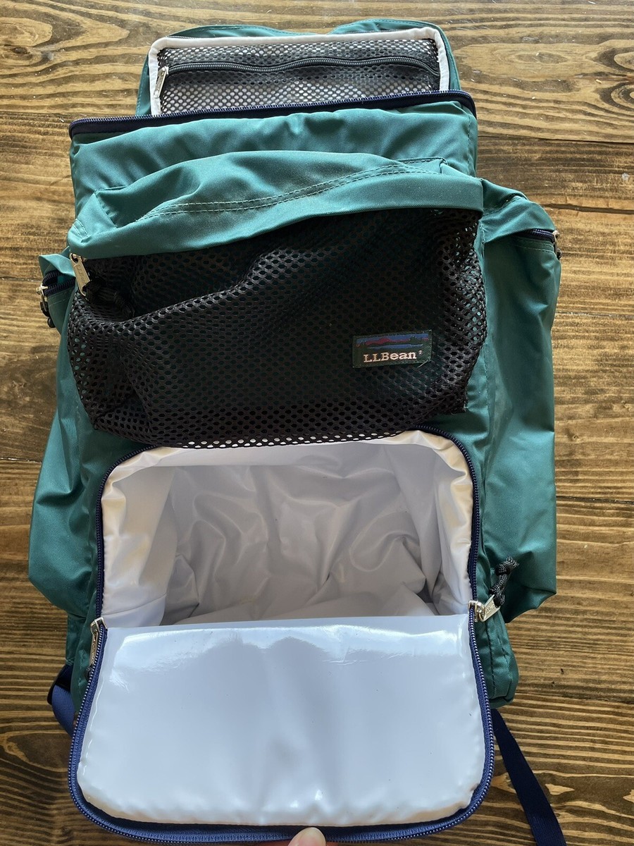 Vintage LL Bean Cooler Ice-Chest Bag Backpack Multi-Pocket