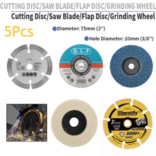 5Pcs 3 Inch Circular Saw Blade Cutting Disc Wheel Kit F Metal Angel Grinder Tool