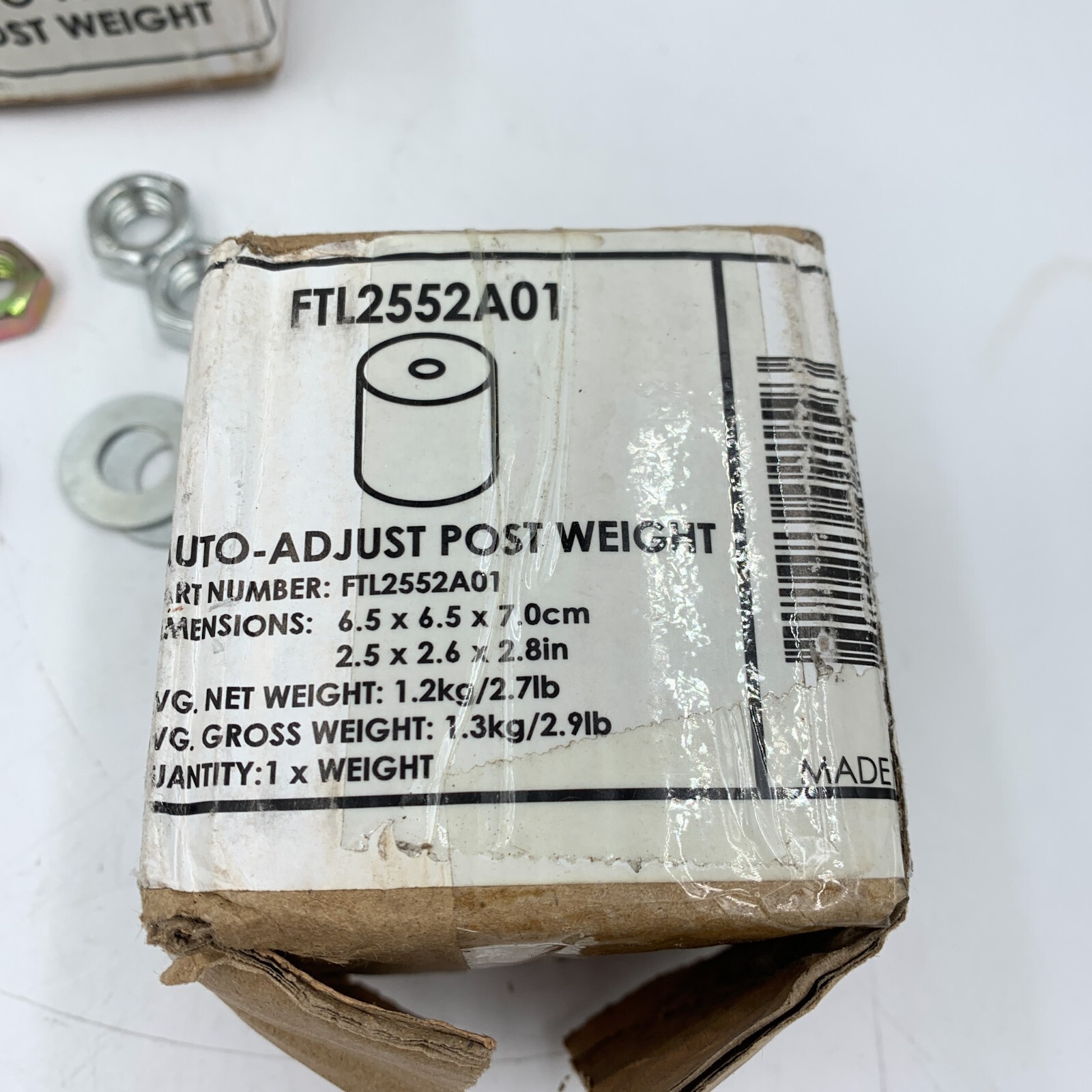 2 Pack Flat Tech Table Post Weight FTL2552A01 2.5" Diameter