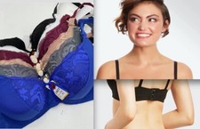 New 6 Womens Ladies Lace Solid Color Gentle PUSH UP Bra Full Cup BC 99807 