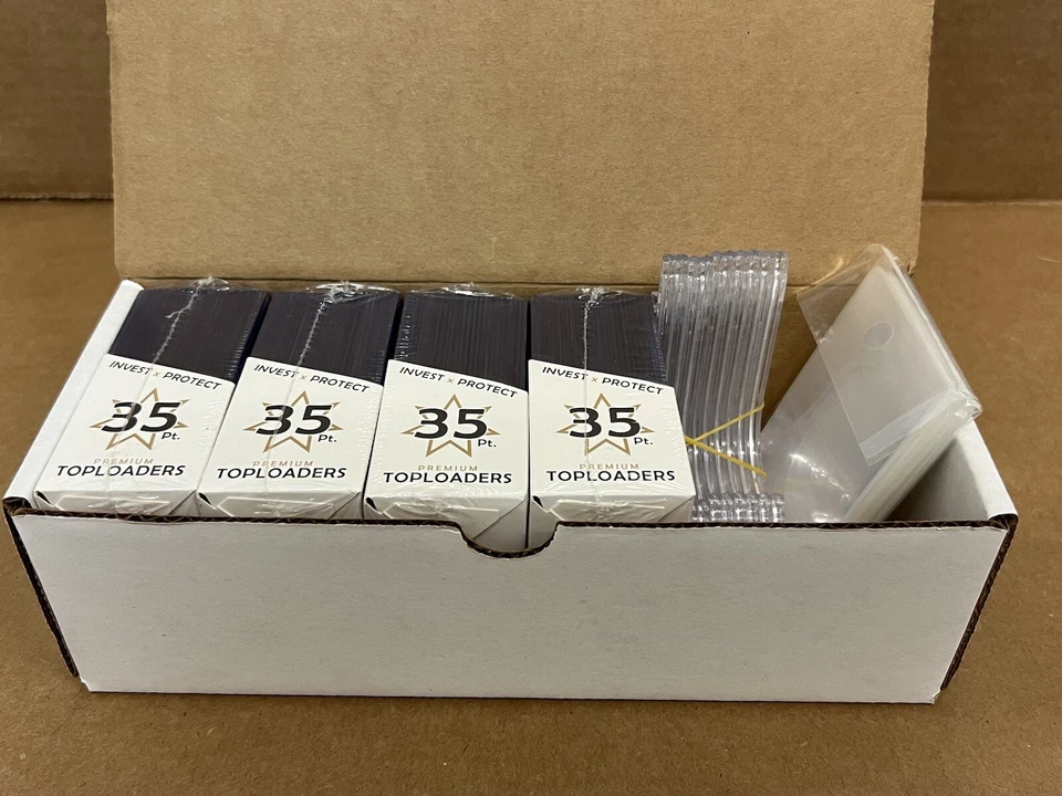 Toploader Hobby Box: 100 Top Loaders + 5 Display Stands + Heavy Duty Storage 📦 - Image 2 of 4